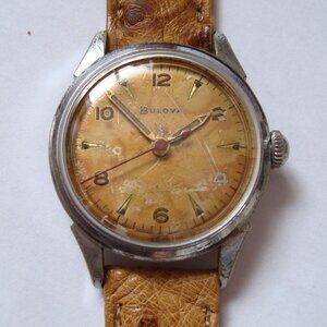 VINTAGE WIND UP BULOVA, RUN GREAT